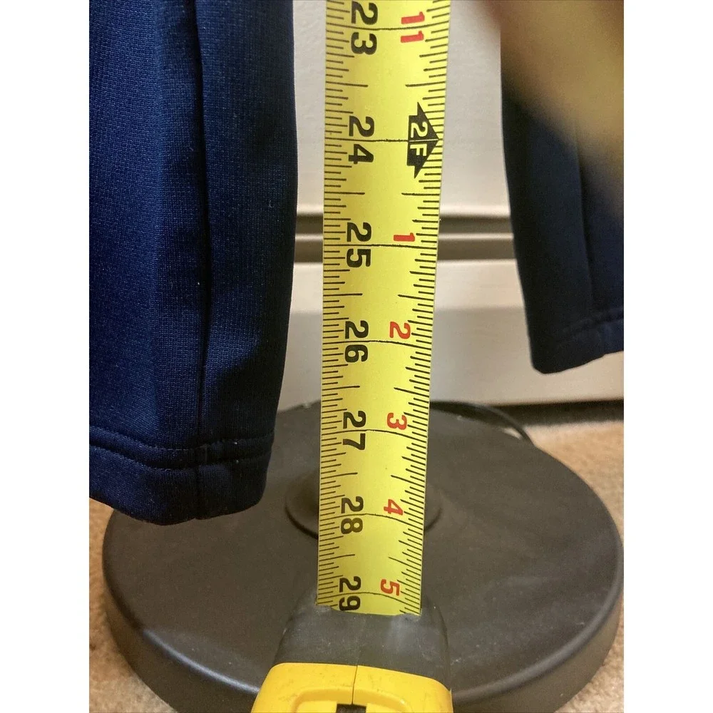 ADIDAS Active Pant 3 Stripes Blue With Grey Stripes Size Medium